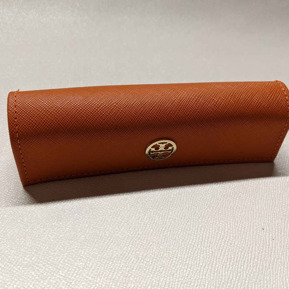 Orange Tory Burch Sunglasses Glasses Case Small Gold